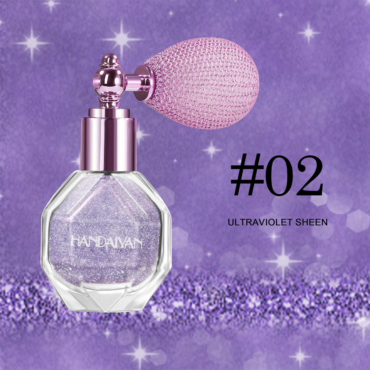 Glitter Brightening Body Glitter, Highlighting Spray Glitter Spray Bottle Highlighting Airbag Spray Bottle: Chocolate