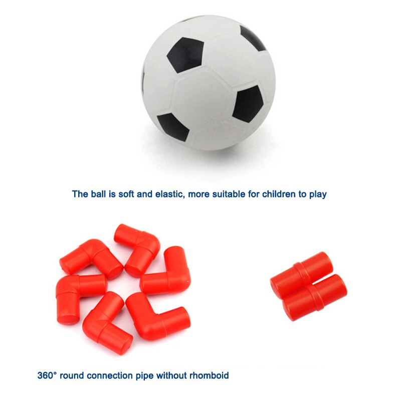 Portería de fútbol portátil para niños, puerta de juguete, Kit de balón de fútbol para bebé con bombas, deportes de interior y exterior, EDF88