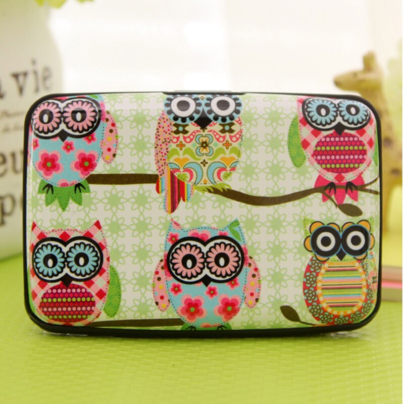 card holder For Purse Owl Credit Cards Business ID Card Holder Plastic Cards Case: 4