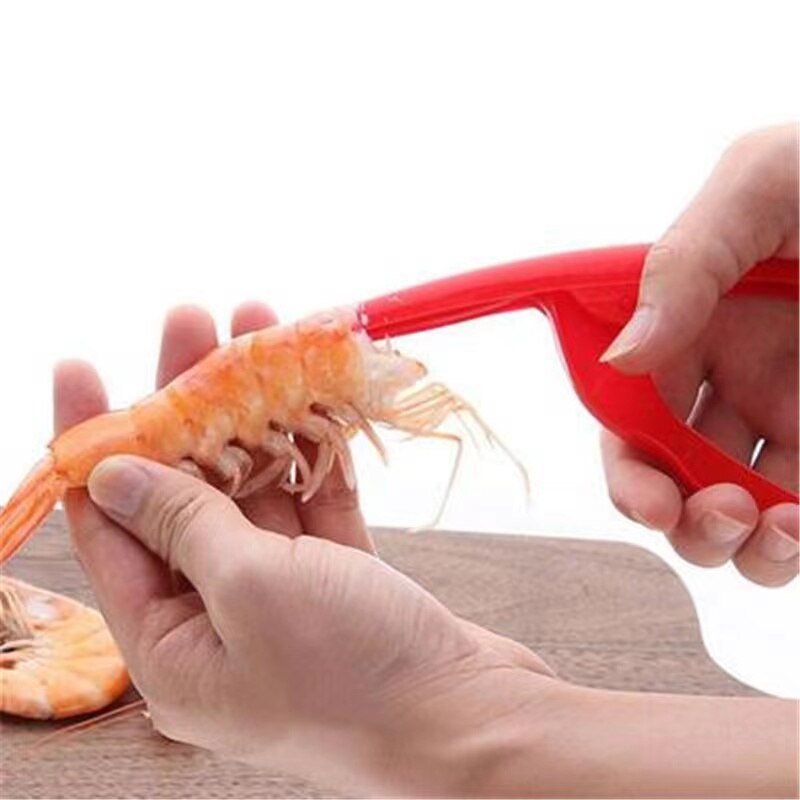 Éplucheur de crevettes, éplucheur de crevettes, outils de fruits de mer, écrevisse éplucheur de crevettes, Gadgets de cuisine créatifs, rouge