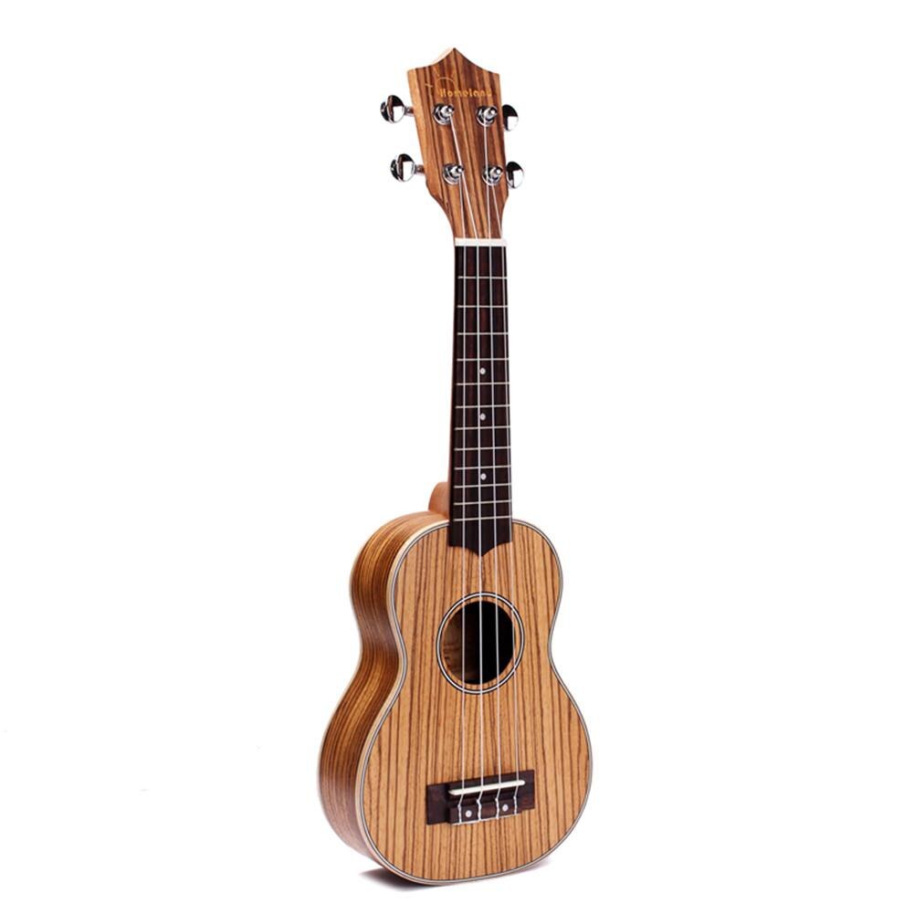 21 Cal zebra drewno ukulele 4 struny hawajska mała gitara instrument smyczkowy