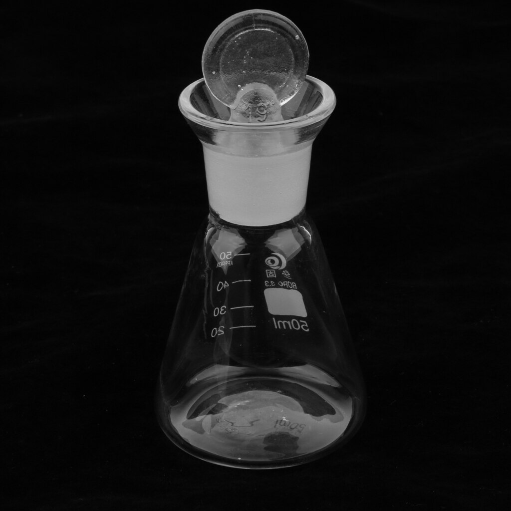 Conical Narrow Neck Flask With Plug Power Tools Factory Work Supplies