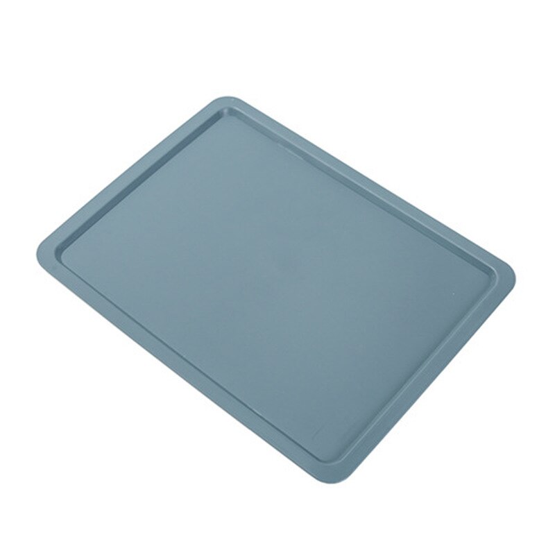 Plastic Multi Grids Ondergoed Bh Sokken Opbergdozen Kleding Organizer Thuis Slaapkamer Kast Lade Plastic Divider Organizer: Dark blue cover