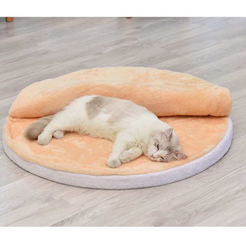 Vier Seizoenen Shiba Inu Kennel Kat Kleine Grote Hond Huisdier Kattenbakvulling Japanse Netto Rode Kat En Hond Mat Pluche Mat sofa Hond Bed Ronde Nest