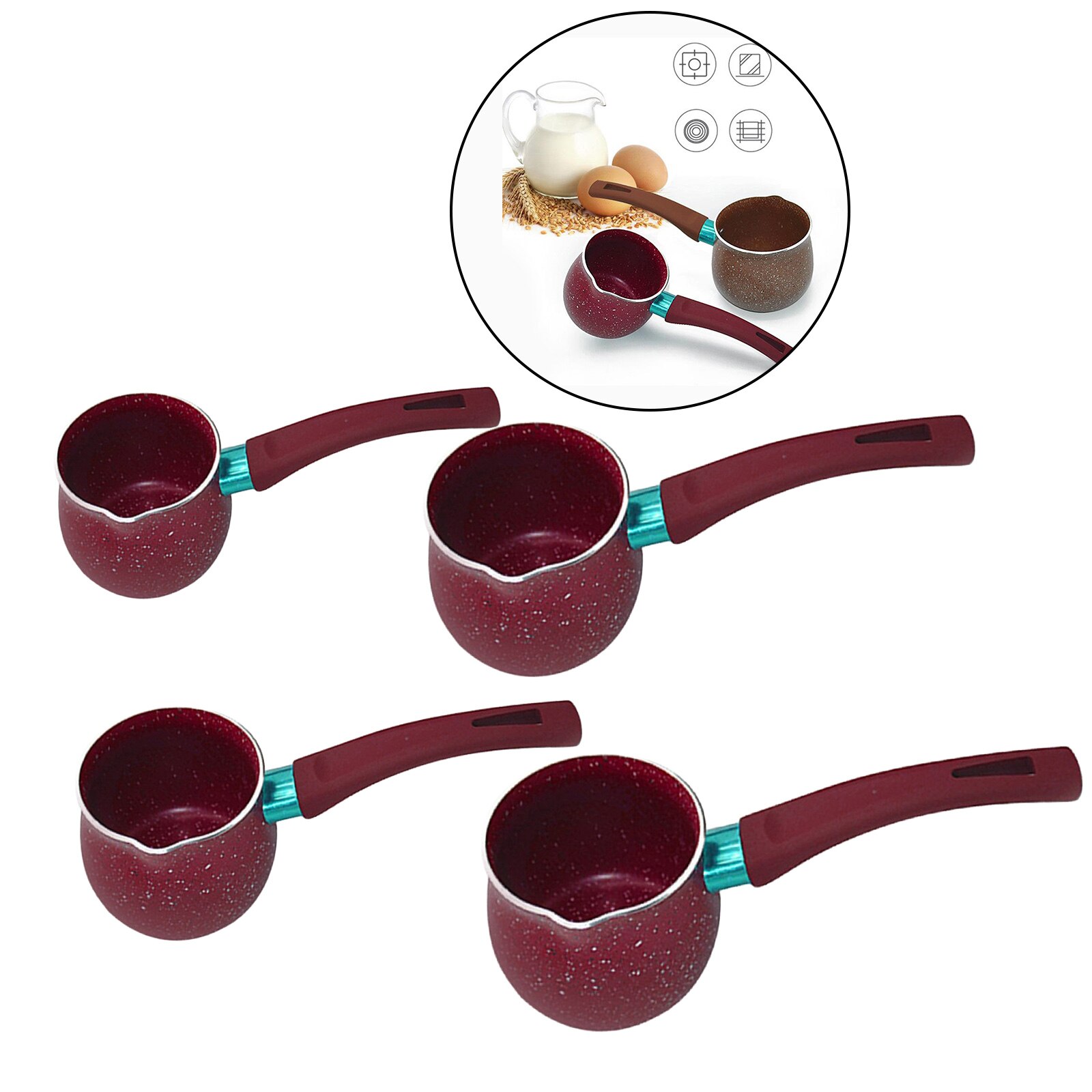 Garnek robić gotowania mleka mały garnek robić mleka żywność dla niemowląt garnek robić gotowania rondel robić podgrzewania kawy, masła, topienia czekolady