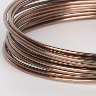 3/10 Meter Anadized Dia Aluminium Draad 1/1. 5/2/2.5mm Soft Ambacht Veelzijdige Geschilderd Aluminium Metalen Draad Voor DIY Sieraden Bevindingen: Brown / 2.5mm  3Meters