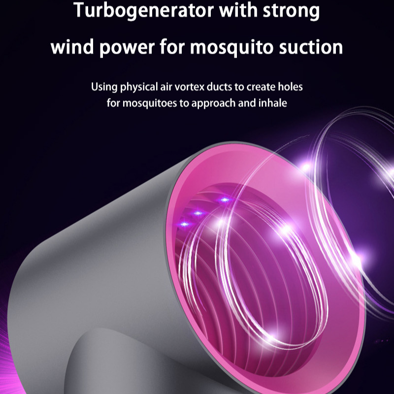 Elektrische muggenlamp, vliegenval, insectenverdelger, usb-aansluiting, draagbare, stille buitenlamp tegen muggen.