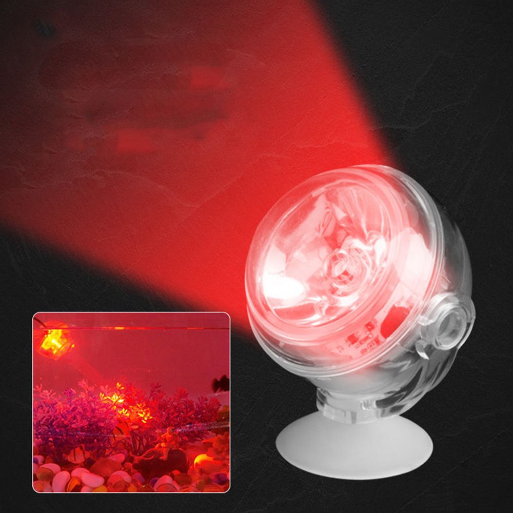 Foco LED subacuático para acuario, lámpara colorida para fuente de jardín, estanque, pecera, impermeable