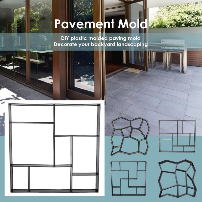 1pc manuelt hage fortau mold diy manuelt veibelegg sement betong murstein stein støpe hageverktøy diy hage
