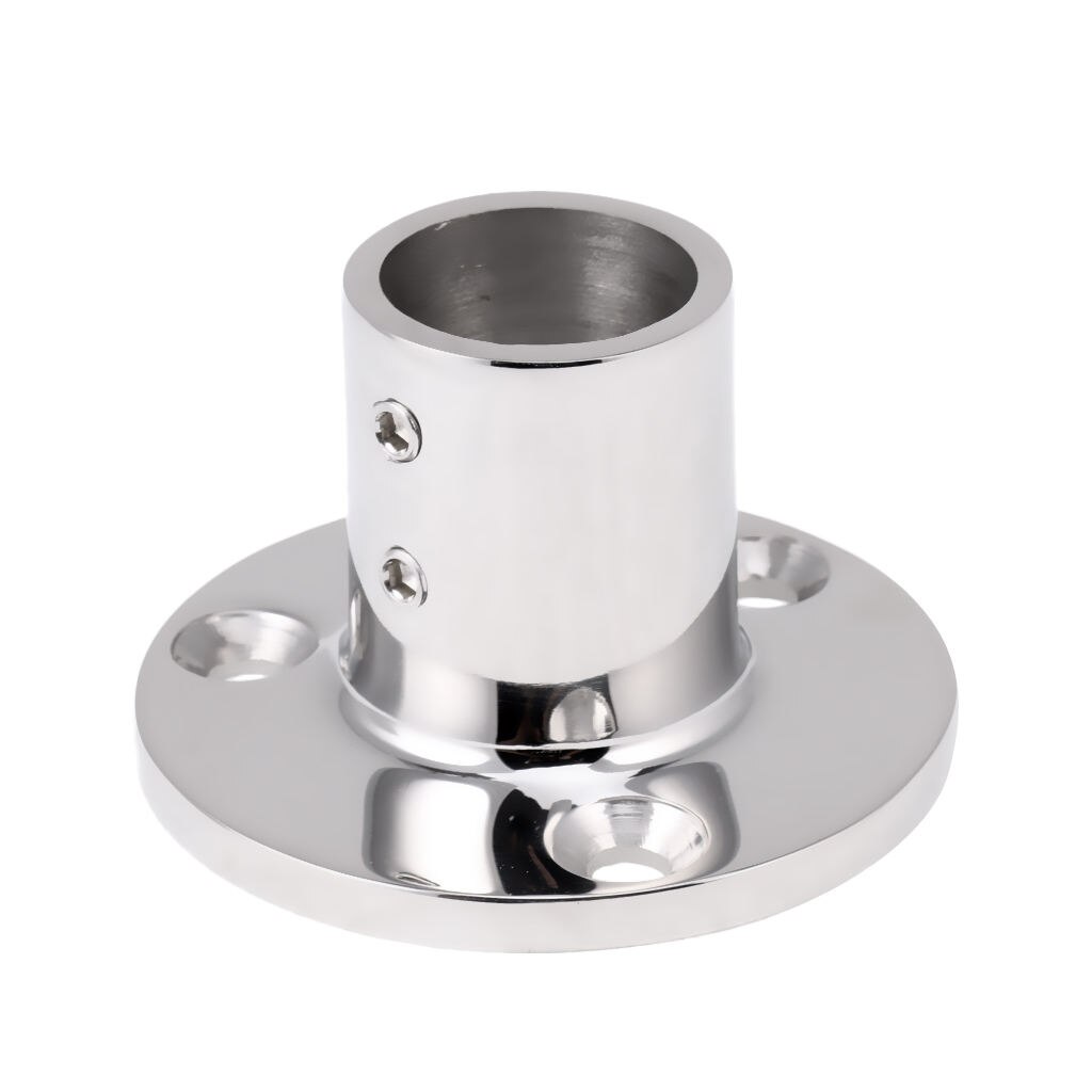 Marine 316 Stainless Steel Boat Hand Rail Fitting Stanchion Base for 90° 25mm Tube Sailing