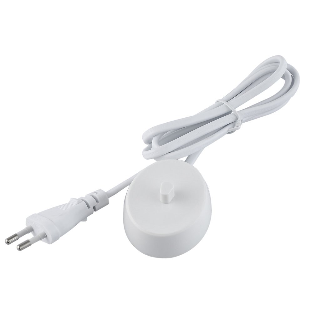 Caricabatterie elettrico di ricambio modello 3757 adatto per Braun orale-b D17 OC18 base di ricarica per spazzolino spina ue/usa/regno unito: EU spina bianca