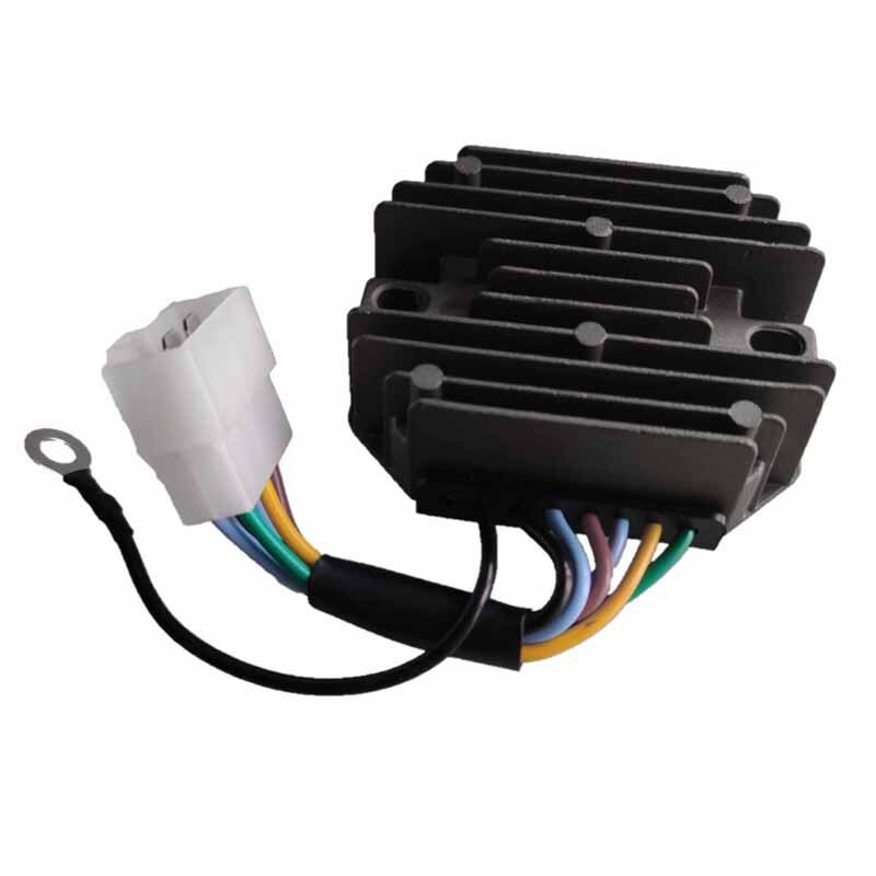 Regulador de voltaje de H1550-64600 para Tractor Kubota, regulador de voltaje de 12V 15533-64600 con 6 pines, B5200 B6200 B7200 B8200 B9200