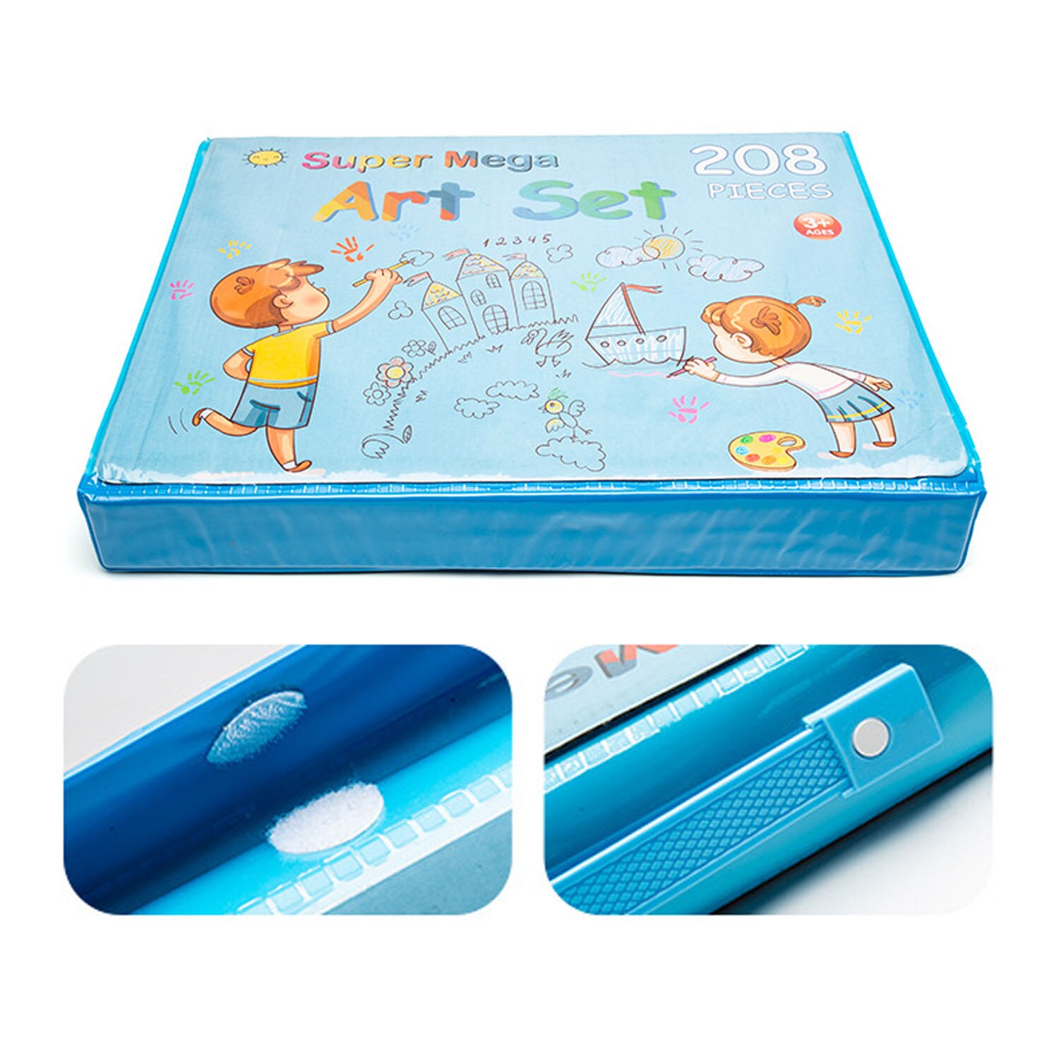 Juego de lápices de colores para niños, rotulador de crayón, pincel, herramientas de dibujo, pintura creativa, pincel de grafiti, 176 Uds.