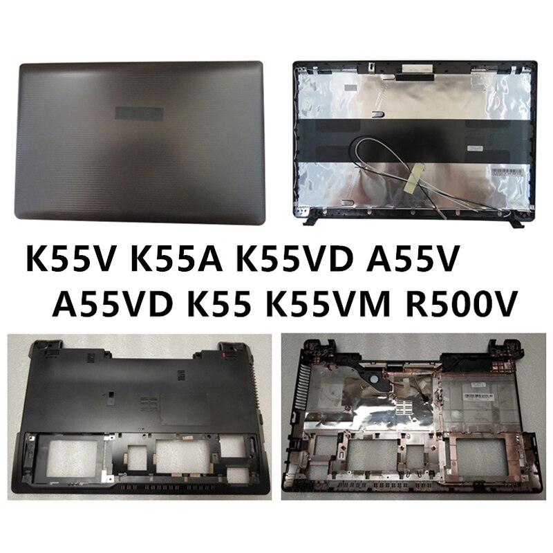 portátil para ASUS K55V X55 K55VD A55V A55VD K55 K55VM R500V LCD contraportada o cubierta de la Base inferior