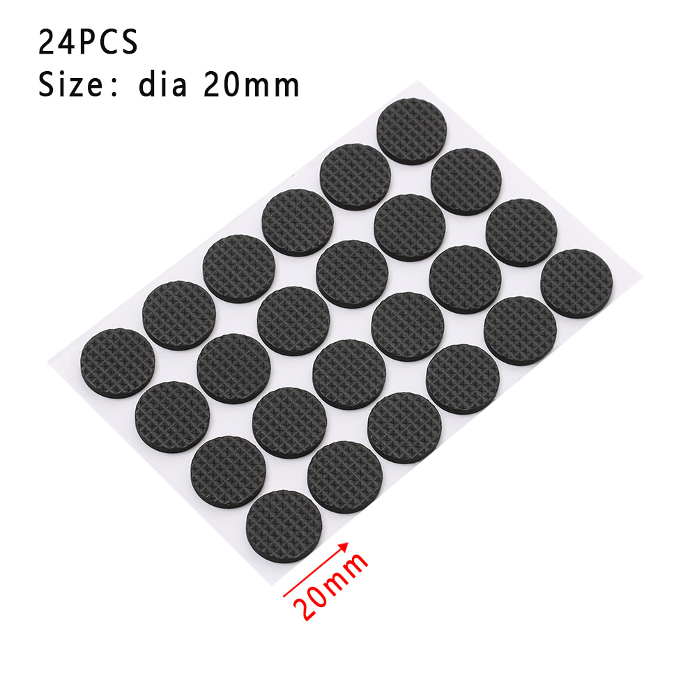 Protège-jambes auto-adhésif souple et antidérapant pour meubles, 1/2/6/15/24 pièces, protecteur de sol Durable, tapis, raccords de chaise, décorations: Rouge