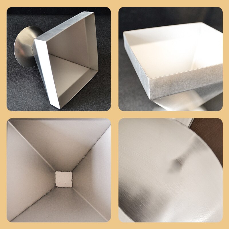 Rvs vierkante/rechthoekige pagode vleesvorm, saladeschaal gebakken rijst vorm, keuken hotel afwas gereedschap