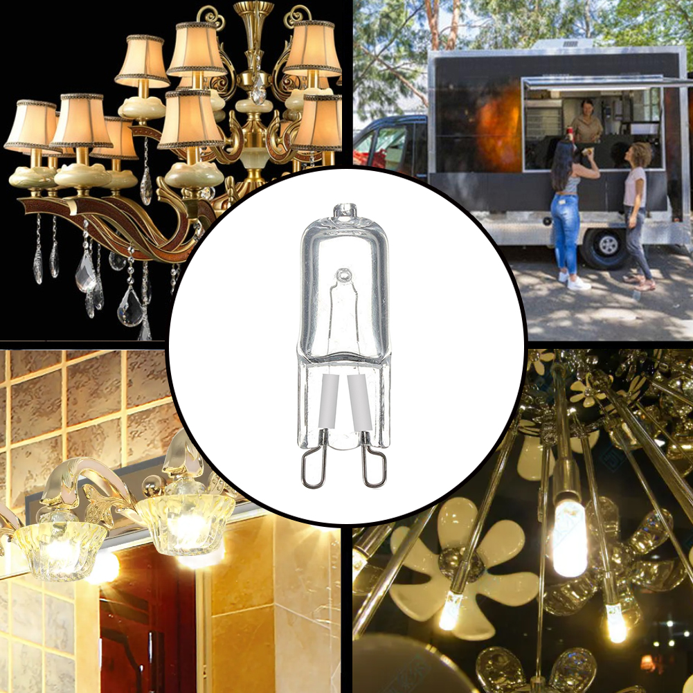 10 Stück G9 Eco-Halogen-Glühbirnen G9 220 V 20 W/25 W/40 W/60 W Kapsel-LED-Lampen, eingefügte Perlen, Kristalllampe, Halogenlampe