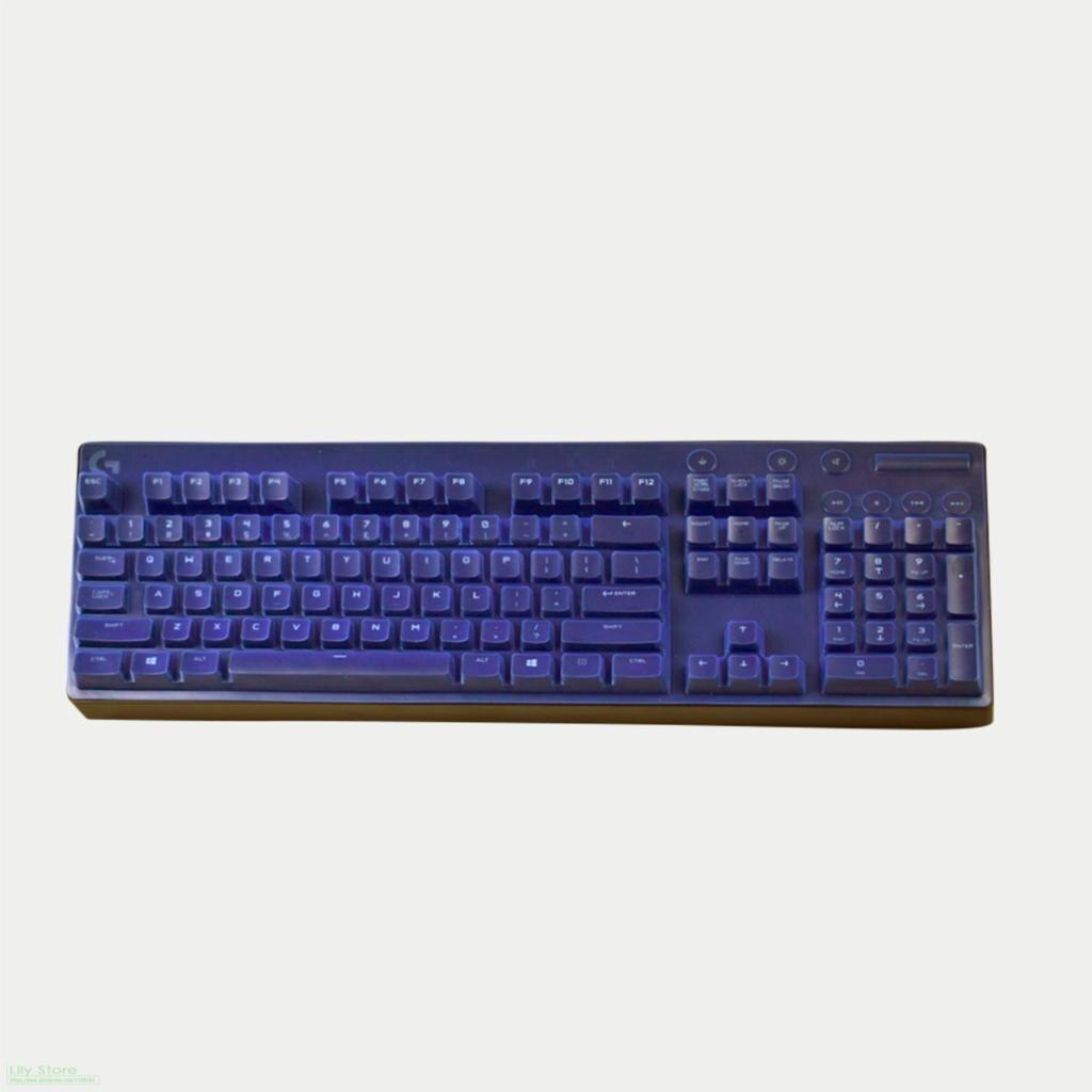 mechanical keyboard protector button dust cover 104 key Protective skin For Logitech G610 G810 backlit game: blue