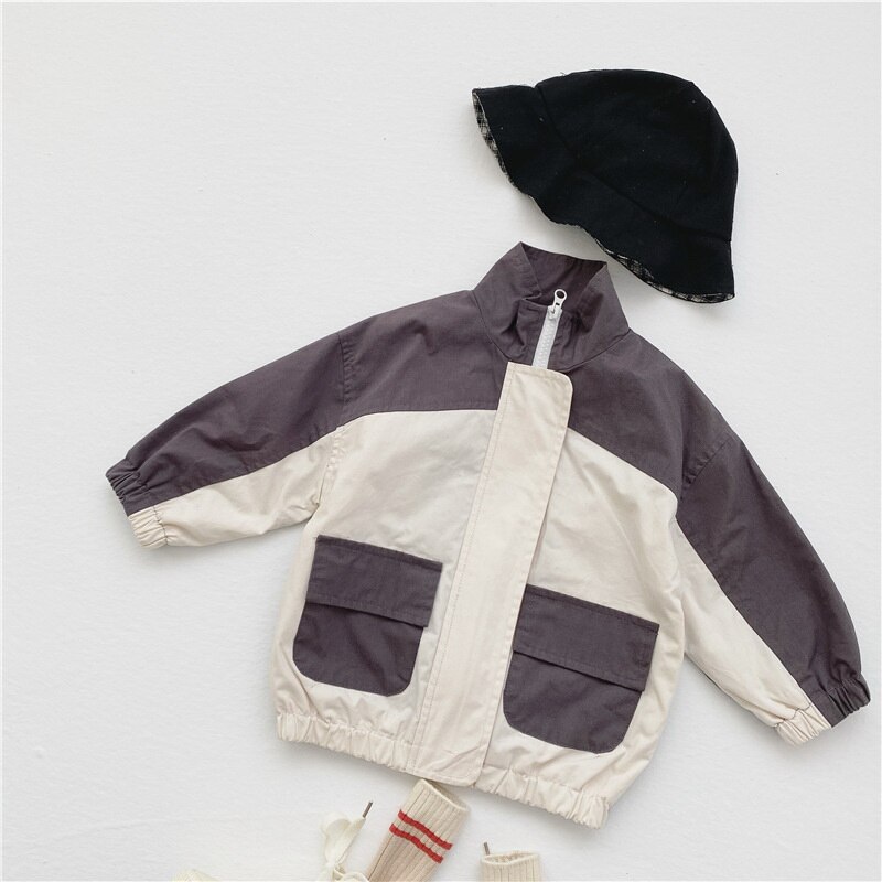 Lente Koreaanse Stijl Kinderen Jongens Meisjes Jas Casual Stijl Patchwork Uitloper Kinderen Mode Kleding E3997: 120cm