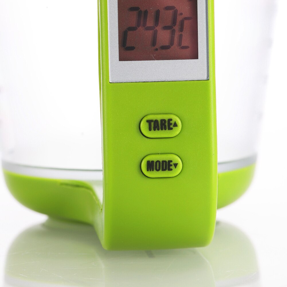 Portable Electronic Measuring Cup Kitchen Scales with LCD Display Plastic Digital Beaker Host Weigh Temperature Measurement Cups