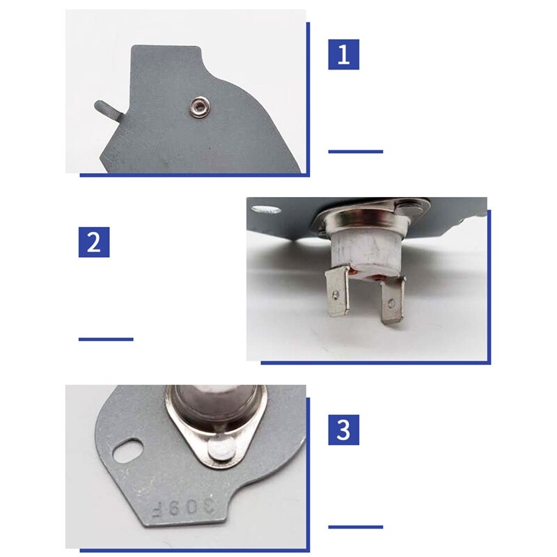 -5 Pieces of Thermal Fuse Replacement Parts Suitable for 3973393 Clothes Dryer Replacement AP3094244 3399848 AH334299