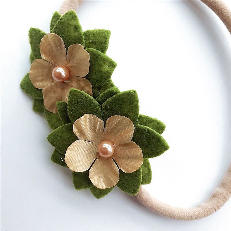 Pudcoco Baby Girl 3Pcs Kids Baby Girls Head Band Hair Bows Flower Girl's Headband Stretch Hairband