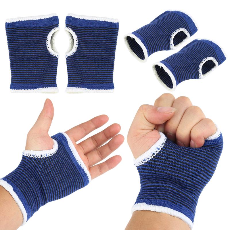 2 pçs novas luvas de fitness macio pressurizado pulseira muscular protege elástico tendonite alívio da dor pulso mão cinta luvas de palma