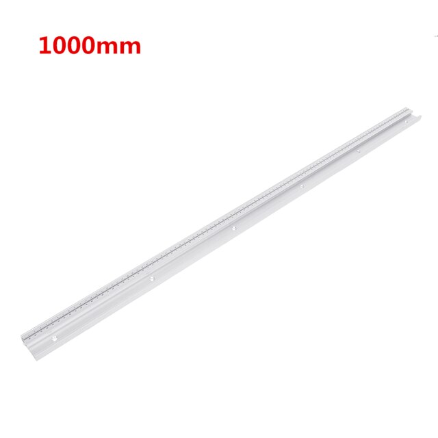 600/800/1000/1220mm Aluminum Alloy T-Track Woodworking T-slot Miter Track with Scale/Miter Track Stop Woodworking Tools