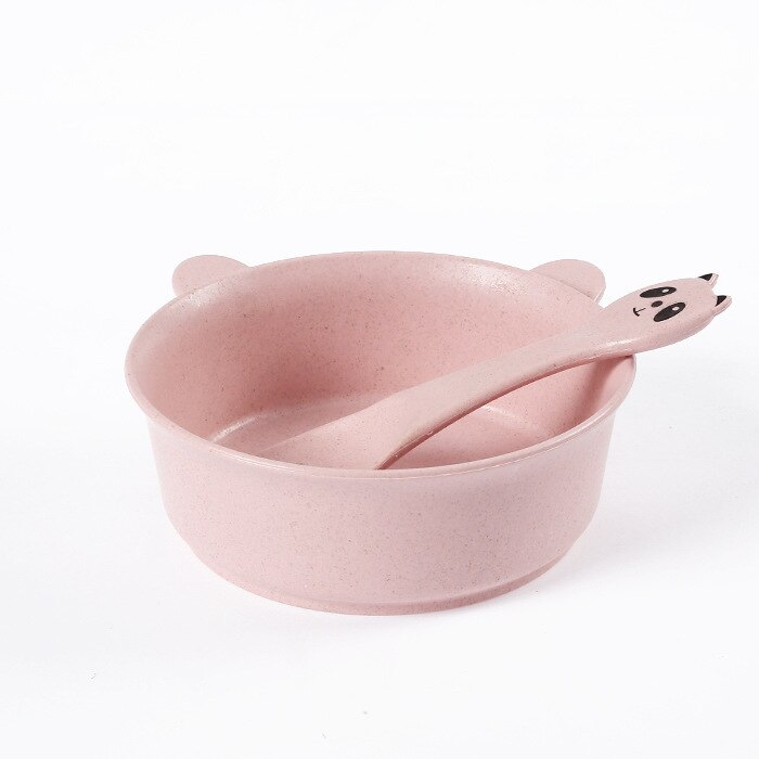 AAG, juego de vajilla de bambú para bebés, platos minimalistas para niños, juego de cuencos para alimentación de bebé, vajilla: MAAG686-Ear1