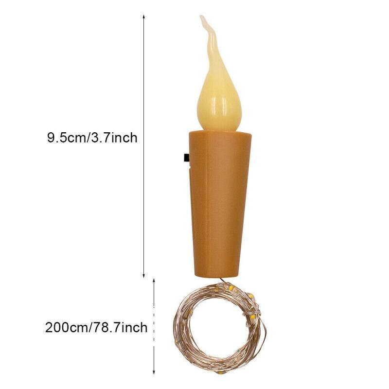 Laterne Lagerung Kerze Kork Schnur Licht LED Kupfer Draht Licht verrotten Wein Kork Dekoration Schnur Licht Party Dekorationen