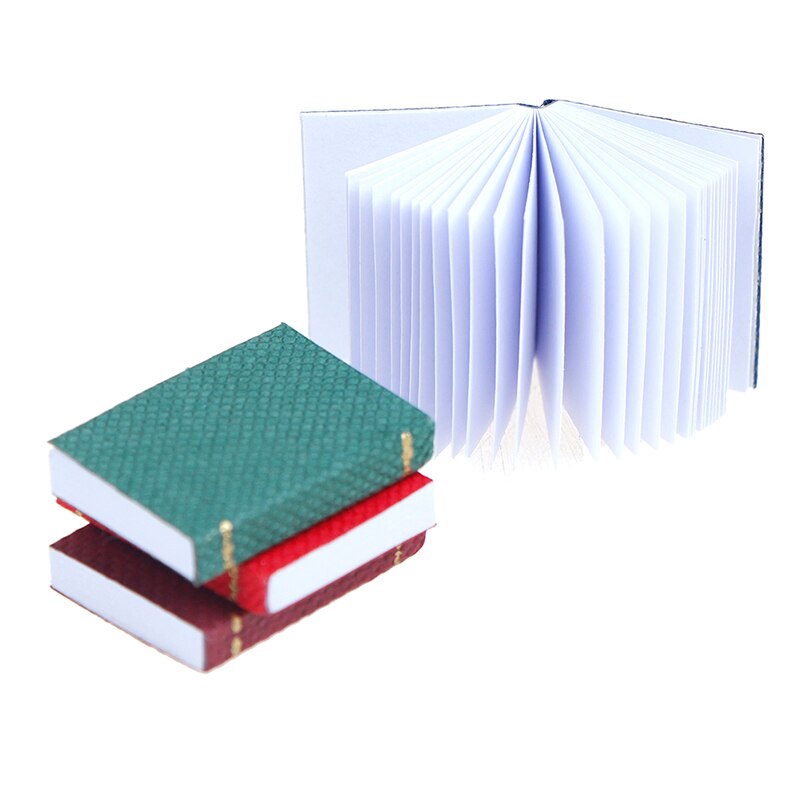 4pcs/set 1/12 Scale Dollhouse Miniature Mini Books Model Furniture Accessories