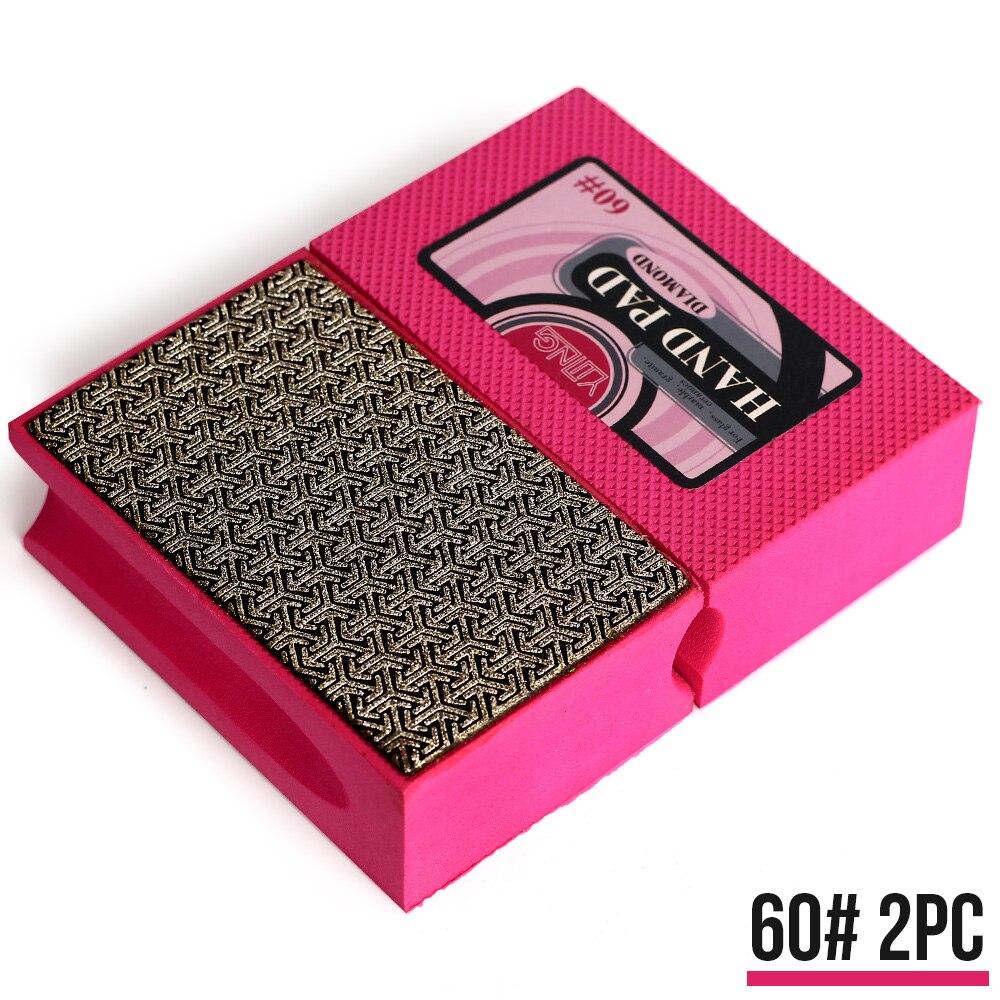 Yijing Diamant De Hand Polijsten Pads Hand Schuren Pads Voor Steen Glas Kunststeen Keuken Schoonmaken Schurende Te: 60-2pc