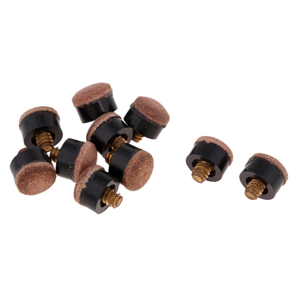 Embouts de queue de billard à vis, 10 pièces, 0/11/13mm, pour pointes dures, accessoires de rechange pour billard