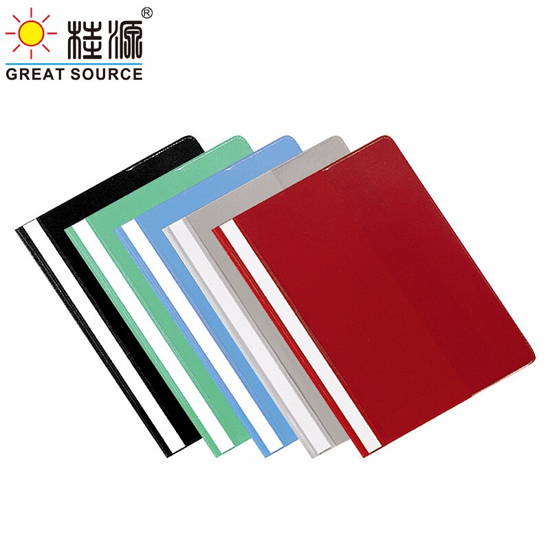 F/C Report Folder 2 Holes Clip Folder Clear Cover W250*L345mm (9.85" * 13.58")(36PCS)
