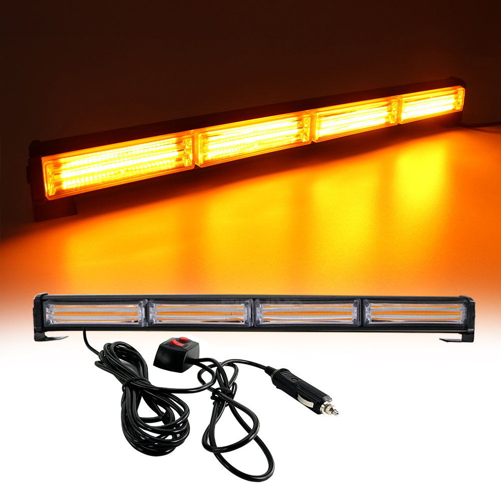 Auto Strobe Warnlichtleiste Polizei Blink Gelbe LED COB Polizei Notfall Blinkende Signallampe Leuchtfeuer für Fahrzeugsicher 12V 24V: Blau
