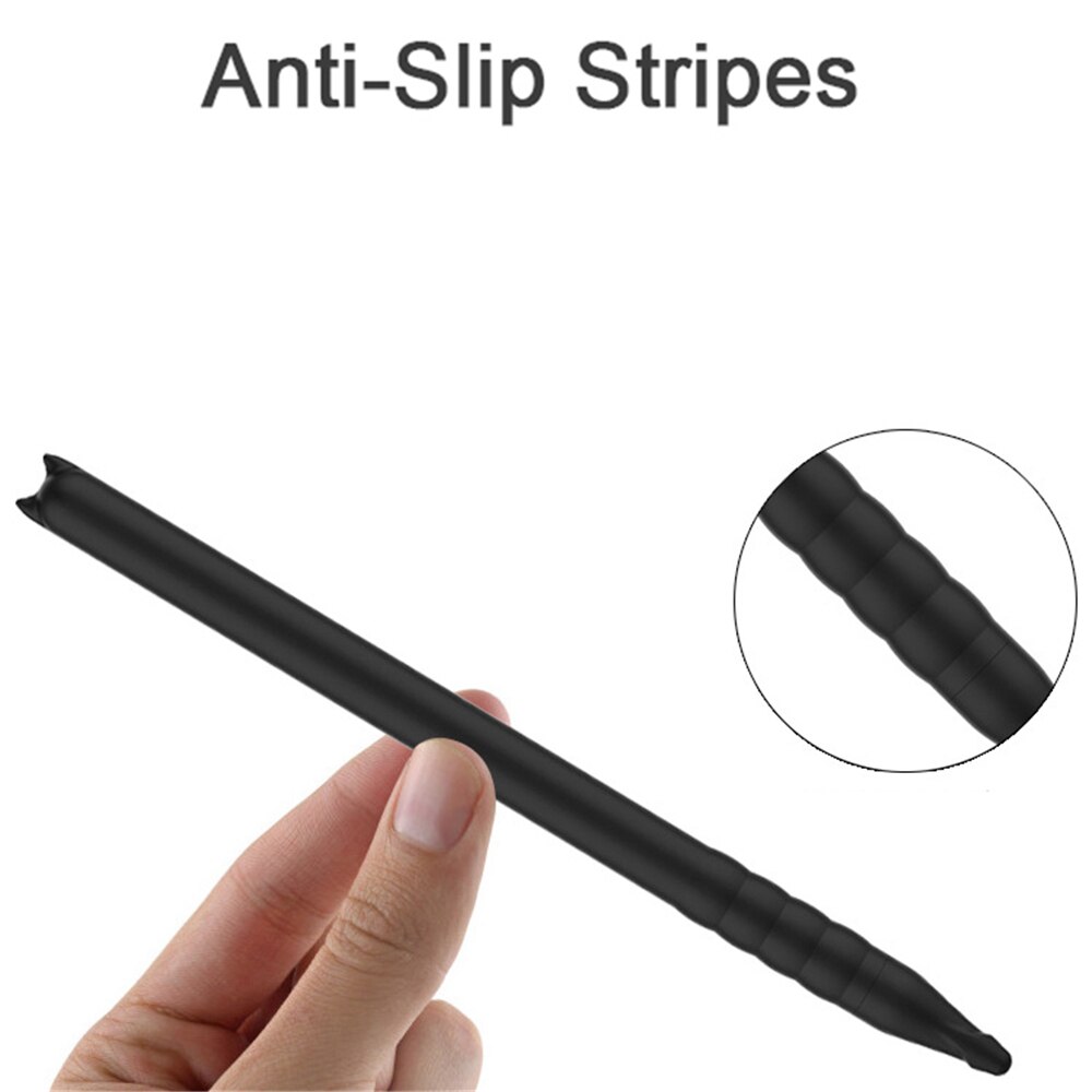Étui en Silicone souple pour Apple Pencil 2 iPad Pro, 1 ensemble, housse de protection, embout enroulé, adaptateur de câble, sangle de connexion Anti-perte