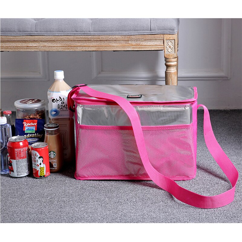 SANNE 21L Flamingo Diagonale spreizen Isolierte Thermische Tasche Große Kapazität Eis Beutel Picknick Kühltasche Mit Seite Tasche Mittagessen Kasten