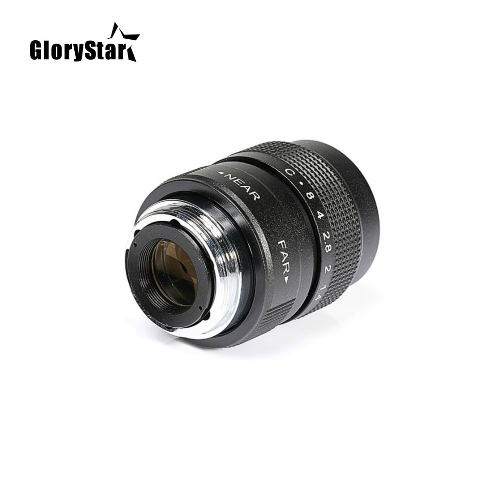 25mm CCTV F1.4 TV Movie lens+C Mount+Metal lens hood For Samsung NX Camera NX1000 NX210 NX20 / NX200 / NX11 / NX100 / NX5 / NX10