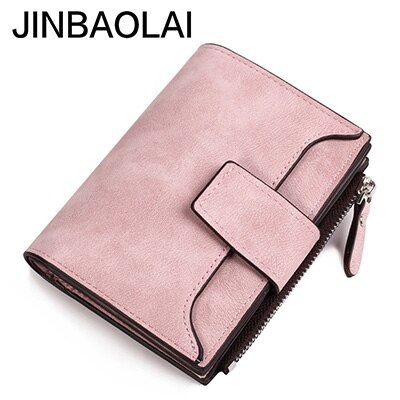 Leather Wallet Women Hasp Slim Coin Pocket Zipper Mini Purse Women Ladies Purse Of The Small Wallet Multi-Function