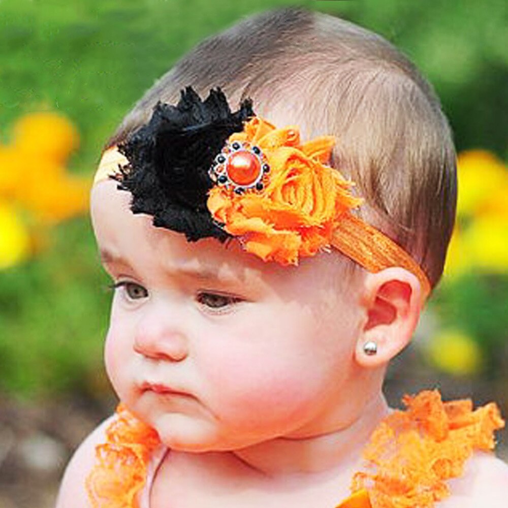 1 Piece MAYA STEPAN Children Girls Halloween Flower Hair Head Band Accessories Baby Newborn Hair Rope Headband Headwear Headwrap