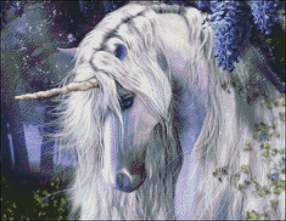 Embroidery Counted Cross Stitch Kits Needlework - Crafts 14 ct DMC DIY Arts Handmade Decor - Unicorn Moonlight