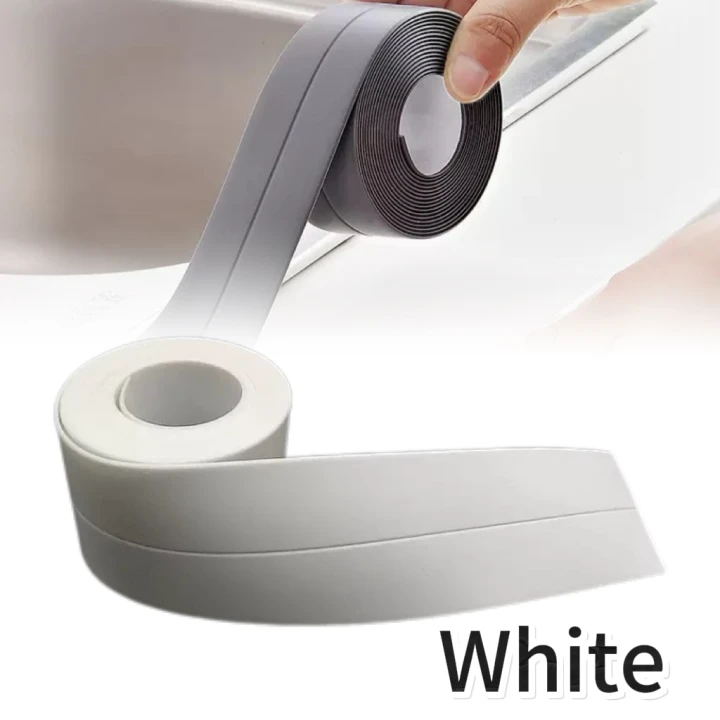 Badewannen-Eckendichtband, PVC, wasserdicht, Wandaufkleber, selbstklebend, für Toilette, Badezimmer, Küche, Zubehör, Dusche, Bad: Gelb / 1mm / 30 Millionen