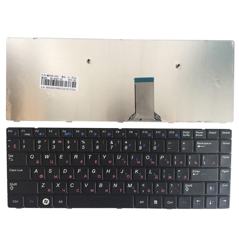 Novo russo/ru teclado de laptop para samsung r463, r464, r465, r470 pro, rv410, r425, r428, r430, r439, r440 r420 r418 preto