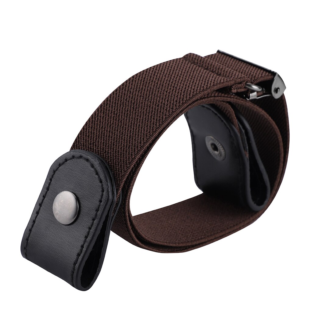 Kvinder og #39 ;s punk stil uden spænde bælte dame jeans kjole bælte slim sports elastik uden spænde bælte