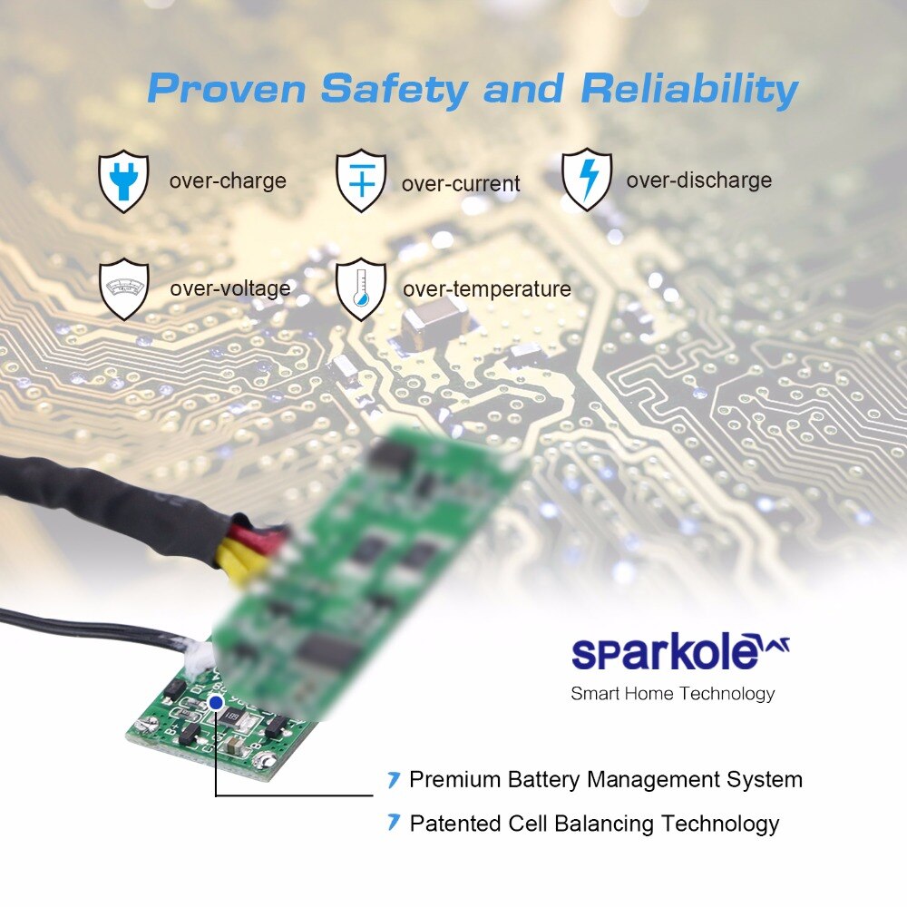 Sparkole – lot de 2 batteries Lithium-ion de 4200mAh pour aspirateur robot Neato XV Signature Pro, XV-11, XV-12, XV-14, XV-15, XV-25, XV-21