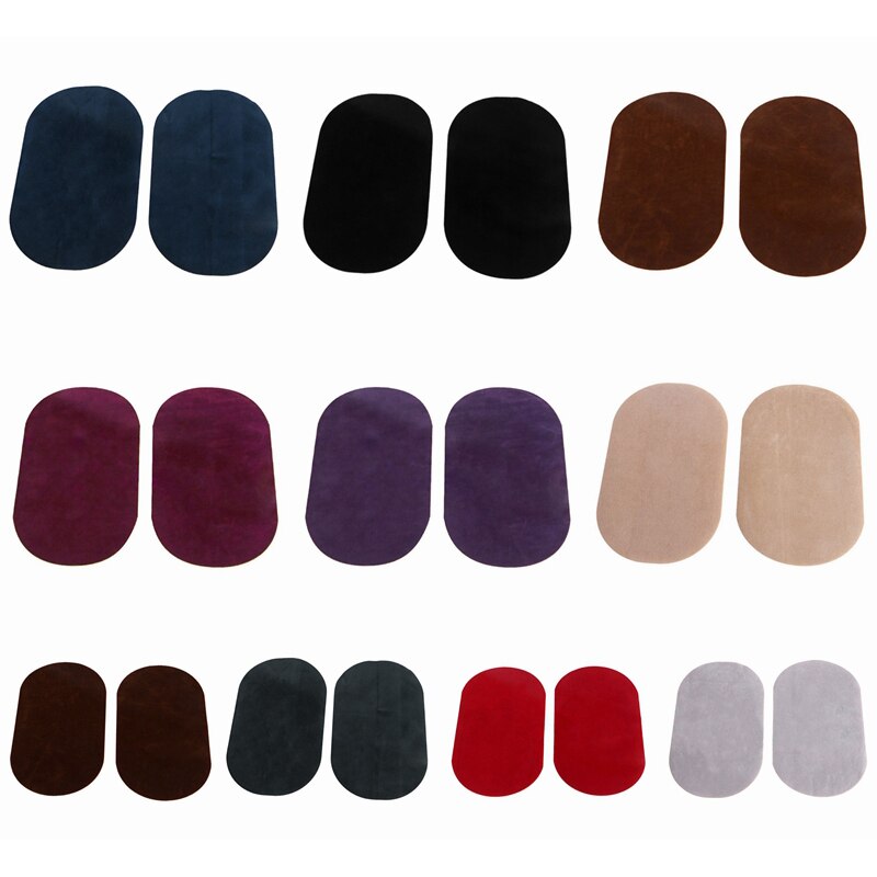 Patch de broderie ovale simple à repasser, à coudre, pour réparer les vêtements, les coudes, les genoux, les autocollants, les applications décoratives en tissu à coudre