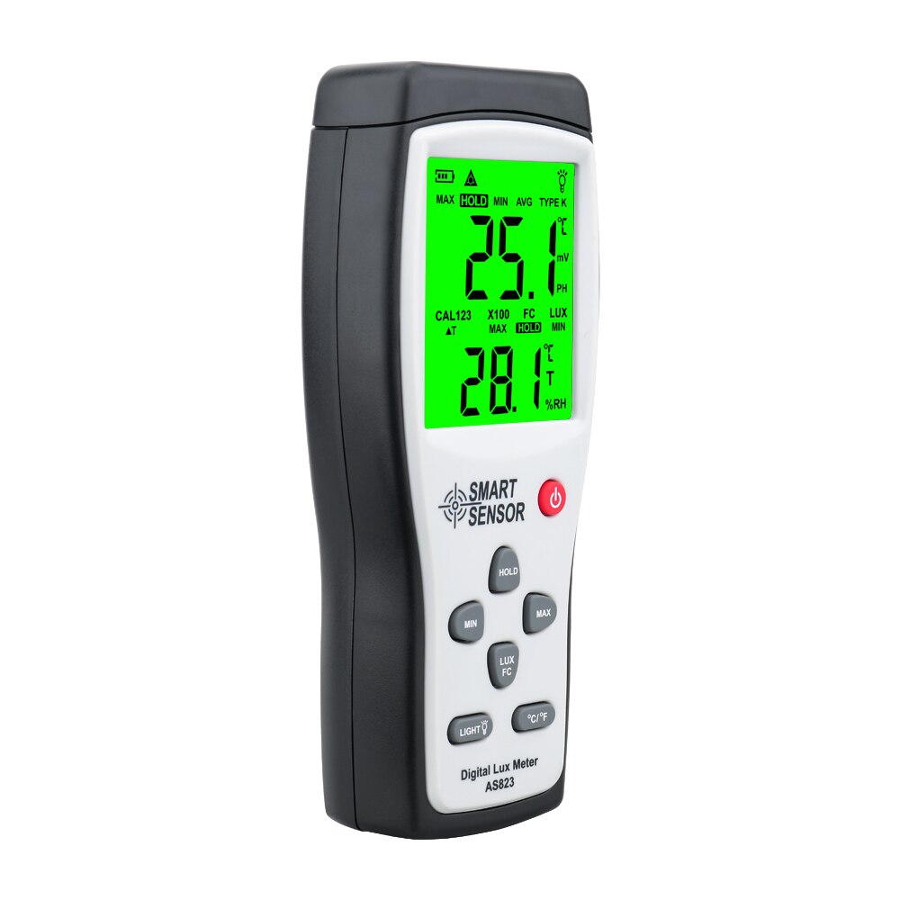 Digital luxmeter digital lux meter fotometer illuminometer spektrometer spektrofotometer høj præcision lysmåler 200,000 lux
