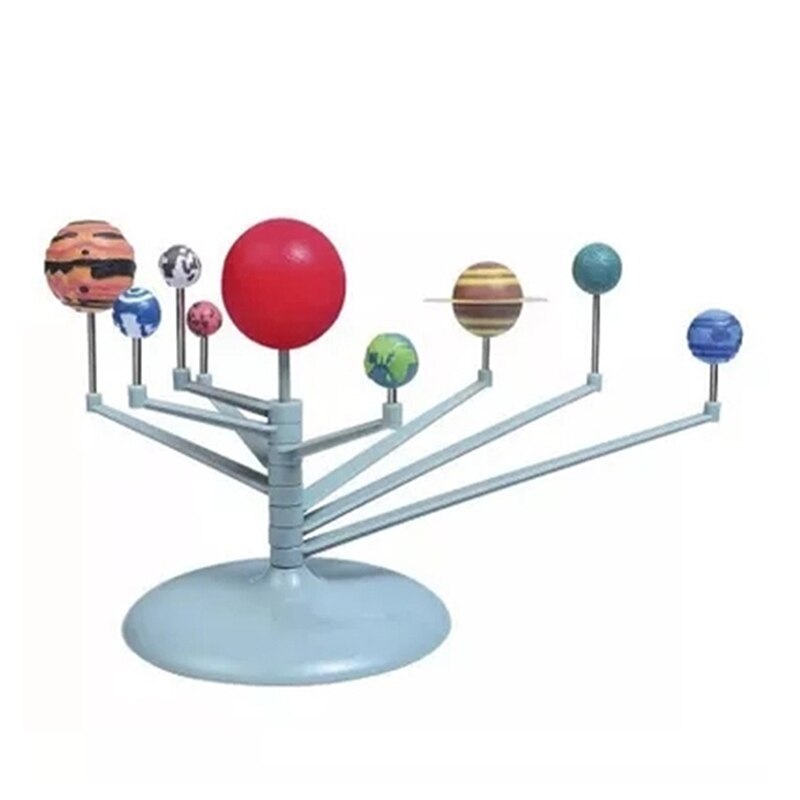 1 Set Solar System Nine Planets Planetarium Model Kit Astronomy Science Project DIY Kids Early Education For Child