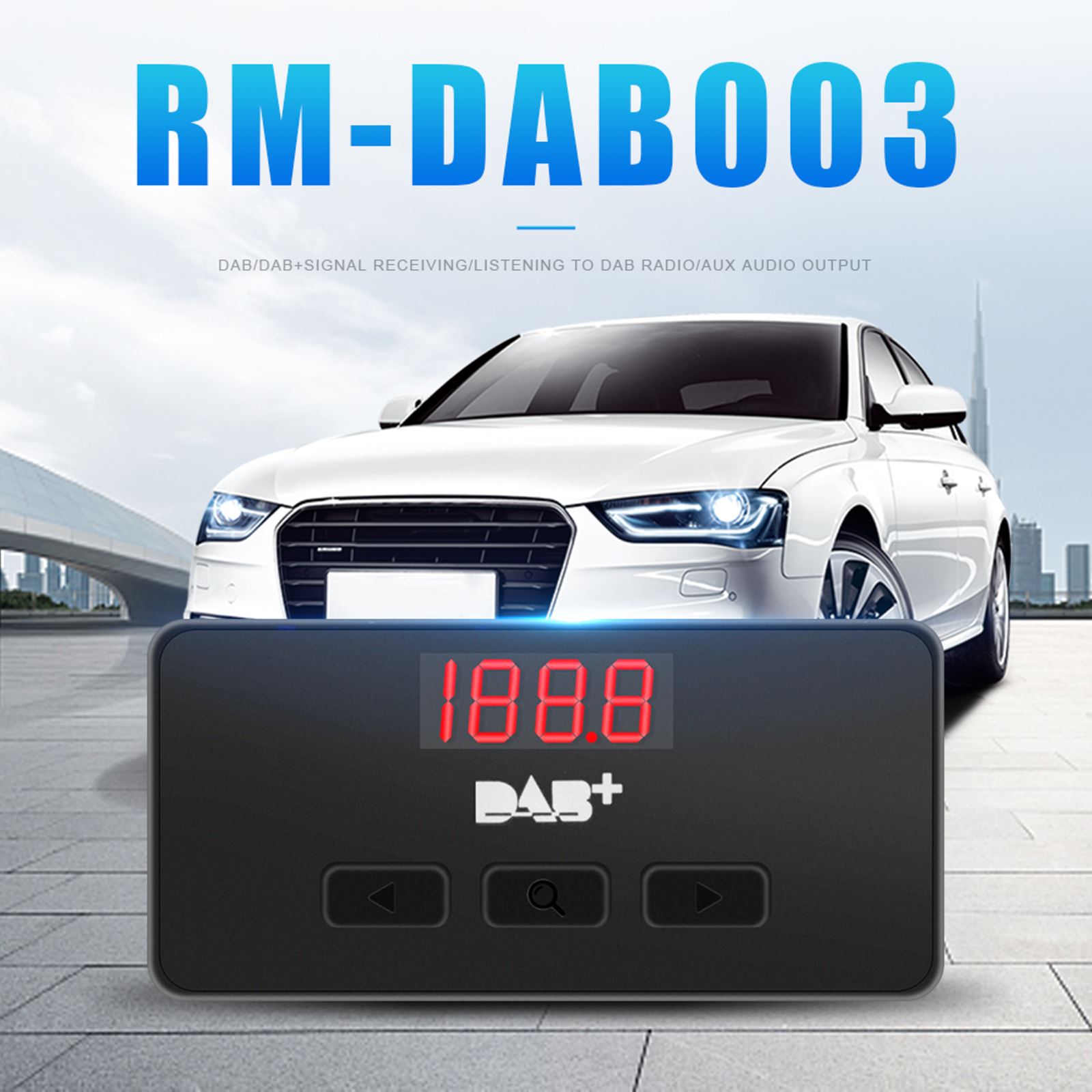 Goed Auto Digitale Audio Broadcast Ontvanger Dab Box Radio Ontvanger Adapter Draagbare Audio Broadcast Signal Adapter Voor Europa