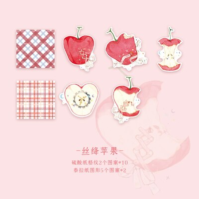 30 Sheets/pack Fruit Litmus Paper Memo Pads Loose Leaf Terra Paper Grid Pattern Writable Notepads Student School Stationery: 3